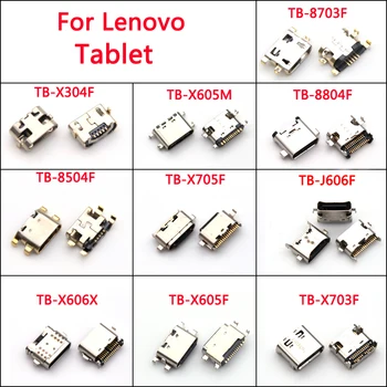 10 kom. Priključnica Type-C Micro USB konektor za punjenje, Priključak za tablet Lenovo TB-X605F X605L X606X X703F 8804F X705L 8703F